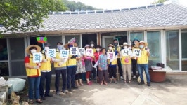 여수시 화정면 지역사회보장협의체, 어르신 집 청소 ‘구슬땀’