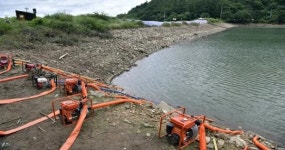 장수군 개정저수지 응급복구, 대피주민 귀가 완료