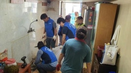 새여수종합씽크 | 진남라이온스클럽‧여천 NCC(주), 여수시 독거어르신 씽크대 교체
