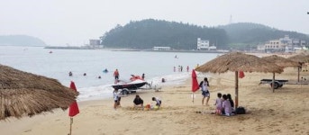 안심해수욕장“해남 송호”관광객 늘었다
