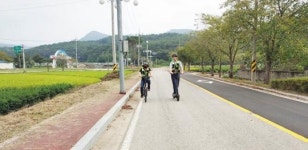 영광군, 불갑사지구 관광지에서 불갑수변공원까지 PM 시험주행