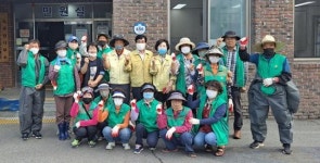 광양시 옥곡면 새마을지도자협의회, 방역 봉사 실시