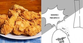 “유명 치킨 프랜차이즈가 내가 그린 만화를 베꼈습니다” (+증거)