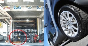 “타이어 교체 맡겼더니 자동차휠 몰래 박살내고 빨리 갈라고 하네요” (실제 영상)