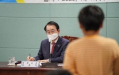 김종식 목포시장, 백련초 학생들과 만남의 시간 가져