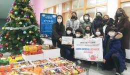 선운초, 어룡동 행정복지센터 및 투게더광산 나눔문화재단에 라면 및 기부금 전달