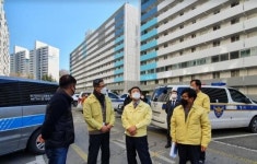 허성곤 김해시장, 2명 사상 아파트 화재현장 방문