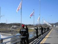 순천시, 순천국유림관리소와 합동 산불조심 깃발 설치