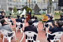 김석준 교육감 구포 독립운동가 윤현진 흉상 제막 축하