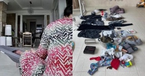 “이 물건들이 모두 베이비시터가 우리 집에서 훔친 것들입니다” (사진)