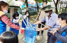 광주시 광산구 비아미래지역아동센터 “깨끗한 우리 마을” 비아동 ‘줍깅’ 활동