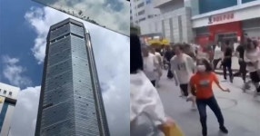 높이 292m짜리 75층 초고층빌딩이 재난영화처럼… 공포의 현장 (영상)