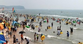 충남 서천 동백정해수욕장 복원