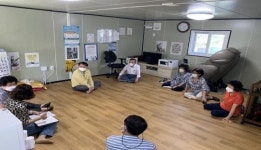 월명동 윤병철 신임동장, 폭염 및 감염병 대비 경로당 방문