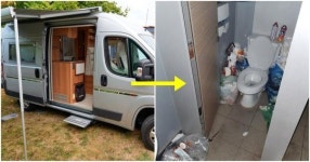 “대체 누가 치우라는 거냐?” 캠핑족 머물다간 화장실, 완전 난장판 됐다 (사진)