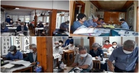 장수군 산서면 경로당 서예교실,  사랑이야기로 꽃 피워