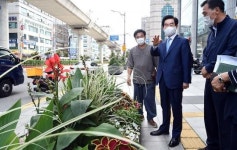 안병용 의정부시장, 시민로 띠녹지 조성 현장 점검
