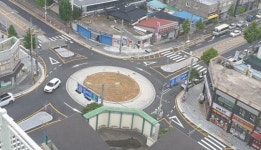 고창군, KT앞 회전교차로 준공..시가지 교통흐름 술술~
