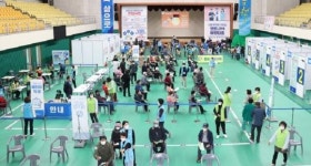 옥천군만  70.5% 코로나19 백신 접종 완료