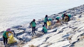 전남 장흥군 관산읍, 삼산방조제 해양 정화활동 전개