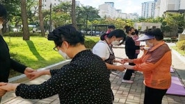 광주시 광산구 수완 휴먼시아8단지, 노인 건강증진 프로그램 눈길