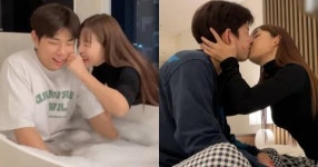 체인지 데이즈 출연했던 이별 위기 커플, 화끈한 키스 챌린지 도전했다 (사진)