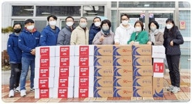 [포토]왕의 기업 5K 사랑나눔기업, 광주시 남구 봉선1동에 사랑나눔 꾸러미 전달