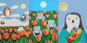 전남 신안군 임자도 조희룡미술관 “튤립회화전시회”큰 호응