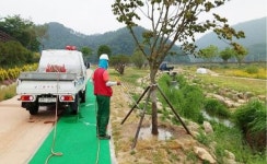 전남 장흥군, 생활권 녹지대 등 관수작업 ‘총력‘