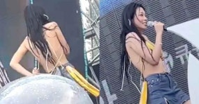 워터밤 파격 노출 비비, 티셔츠 벗다 비키니 끈 풀려 아찔한 상황 펼쳐졌다