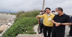 심덕섭 고창군수, 심원면 염수피해 긴급 현장 방문