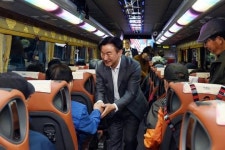 김동근 시장, 대한노인회 의정부시지회 문화탐방 출발 현장 방문