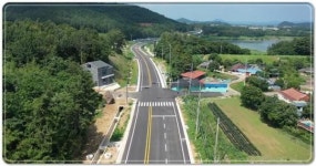 전남 장흥군 대덕-용산 국도시설개량공사 개통