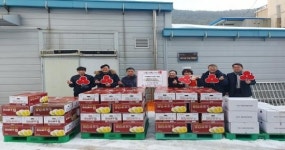 지산지공 마을기업, 김치 74박스 부안군 기탁