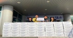 강남식품, 완주군 이서면에 6년째 떡국 떡 기탁