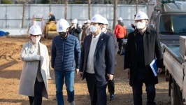 이정선 광주시교육감, 경양초등학교 공사현장 방문