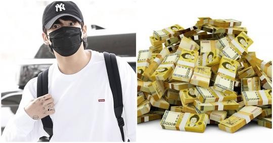 정국, 산불 피해 지역에 10억 기부…대기업 기부금과 동급어