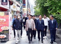 김동근 의정부시장, 행복로 상인회와 상권 활성화 모색