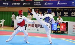전남 장흥군서 전국체전 태권도 ‘금빛 발차기’