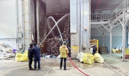 전남 장흥군, 그린환경센터 화재대응 소방훈련 실시