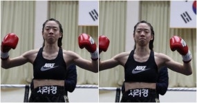 소아과 의사 복서, 태국 선수 누르고 '값진 승리'