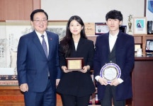 [포토]광주시 북구,  ㈜씨엔에스컴퍼니 이달의 기업 선정패 수여식
