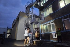 군산기계공업고등학교 기숙사 화재대피훈련 실시