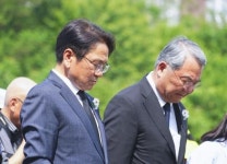 [포토]강기정 광주광역시장, 송암·효천 5·18 추모문화제 참석