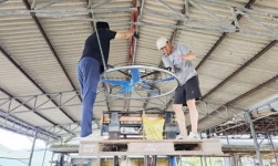 역대급 폭염~전남 함평군, 한우 농가 축사환풍기 지원