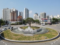 미추홀구, 숭의로터리 분수대 정비 완료···가동 시작