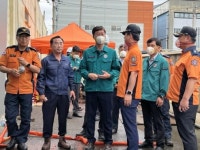 이민근 안산시장, 성곡동 공장 화재 현장 긴급 점검