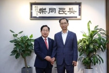 주광덕 시장, 최진태 신임 남양주남부경찰서장과 환담회 진행