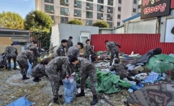 광주시 광산구 도산동, 공군 제1전투비행단과 무단투기 구역 환경정비