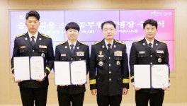 광주소방본부 이광신‧박성관‧오세건 소방장, 소방위로 1계급 특진